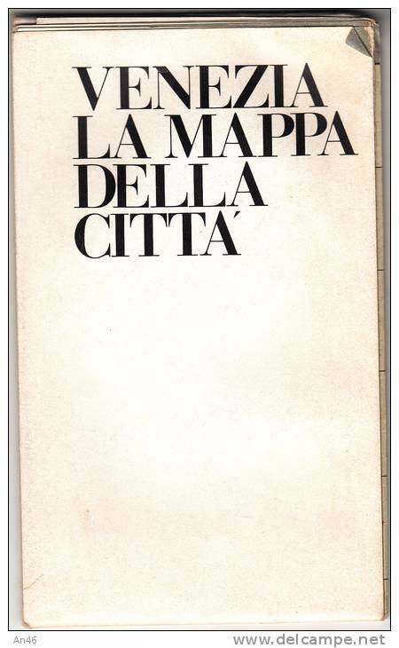 LIBRETTO BOOKLET SMALL BOOK COMUNE DI VENEZIA CARTINA MAPPA DELLA CITTA'COMPLETA. - Europe