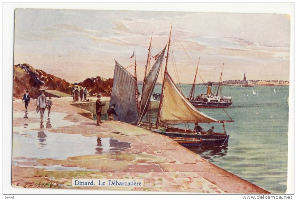 LESSIEUX  -DINARD  - Le Débarcadère.. TRès Belle Carte. - Lessieux