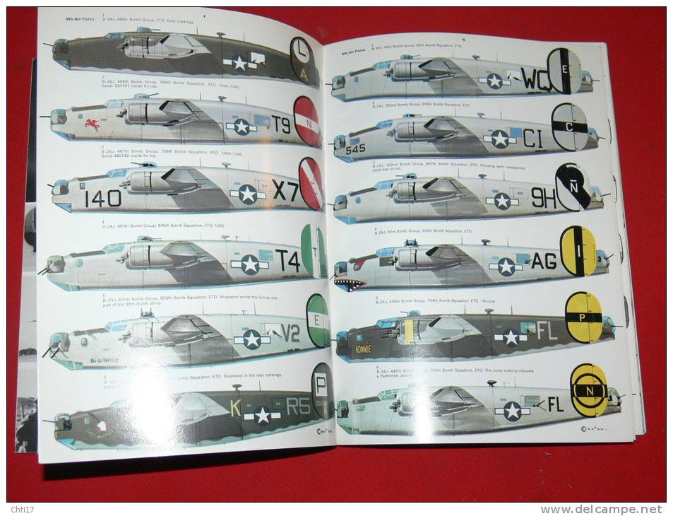 MILITARIA  WW 2  AVIATION AIRCAM AVIATION SERIES N°S13 BOMBARDIER B24 LIBERATOR 1941/45 EDITION 1972