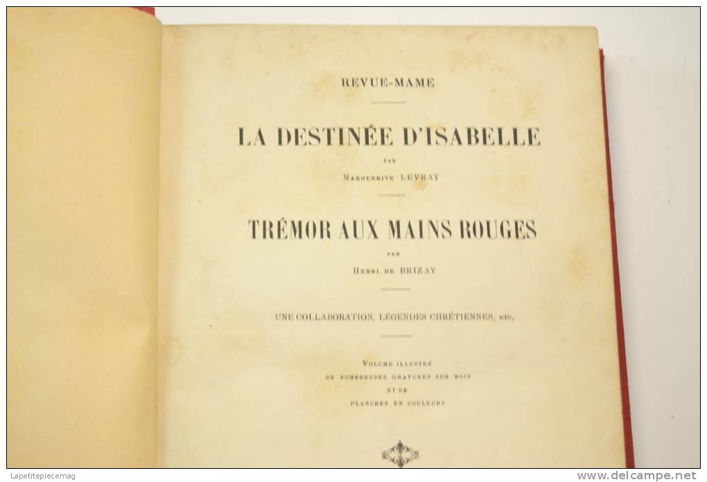 Revue-mame (Revue Mame) Reliure Première Année : 7 Octobre 1894 à 29 Septembre 1895 - 1801-1900