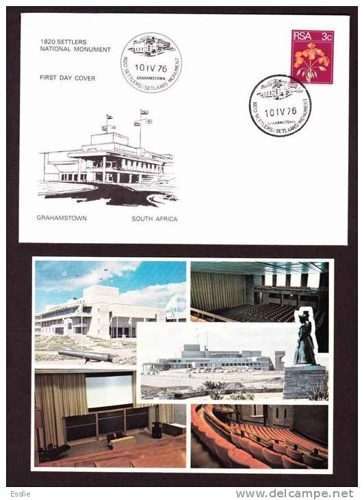 South Africa - 1976 - 1820 Settlers National Monument Commemorative Cover With Post Card - Covers & Documents