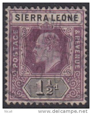 SIERRA LEONE 1904 1 1/2d KE VII SG 88 U XQ152 - Sierra Leone (...-1960)