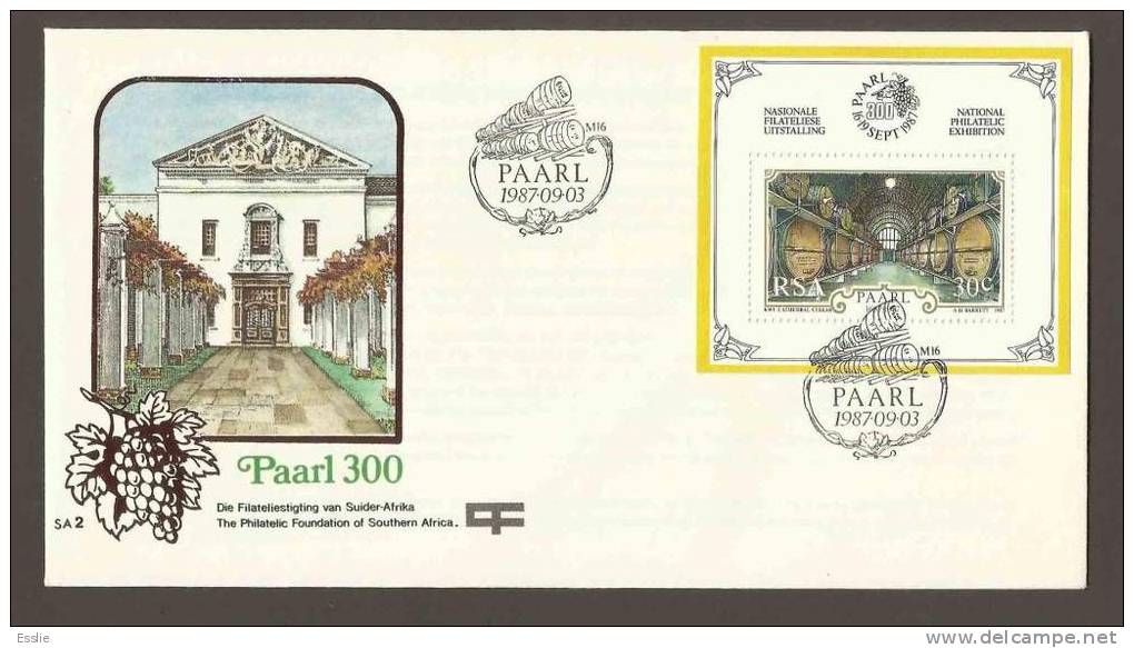 South Africa RSA - 1987 Paarl 300 Miniature Sheet On Foundation FDC SA2 - Lettres & Documents