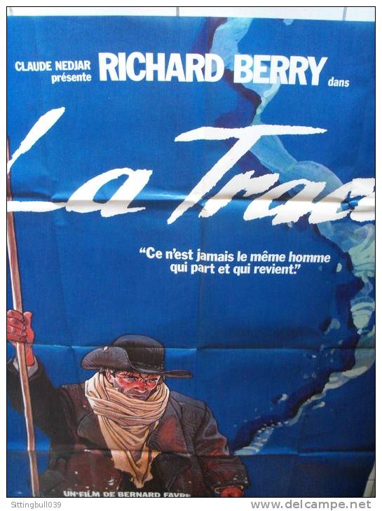 MOEBIUS. Très Belle Illustration Pour L'Affiche Du Film LA TRACE. Un Film De B. Favre Avec Richard Berry. 1983 - Posters