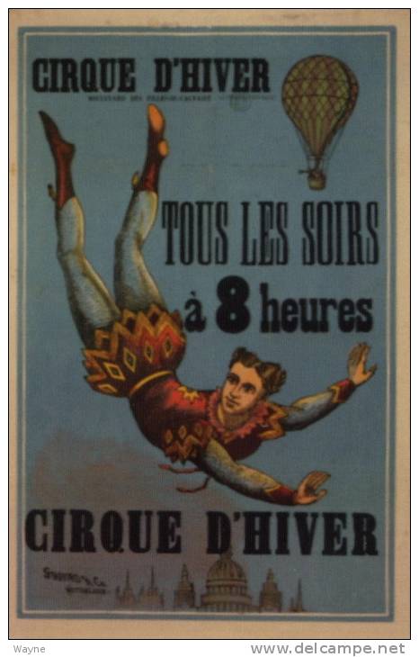 CPM - Cirque D´Hiver - Montgolfière - Hot Air Balloon - Cirque