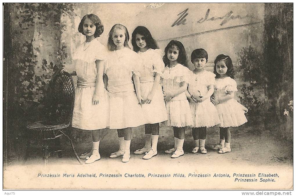 Prinzessin Maria Adelheld,Charlotte,Hilda, Antonia,Elisabeth,Sophie - Famille Grand-Ducale