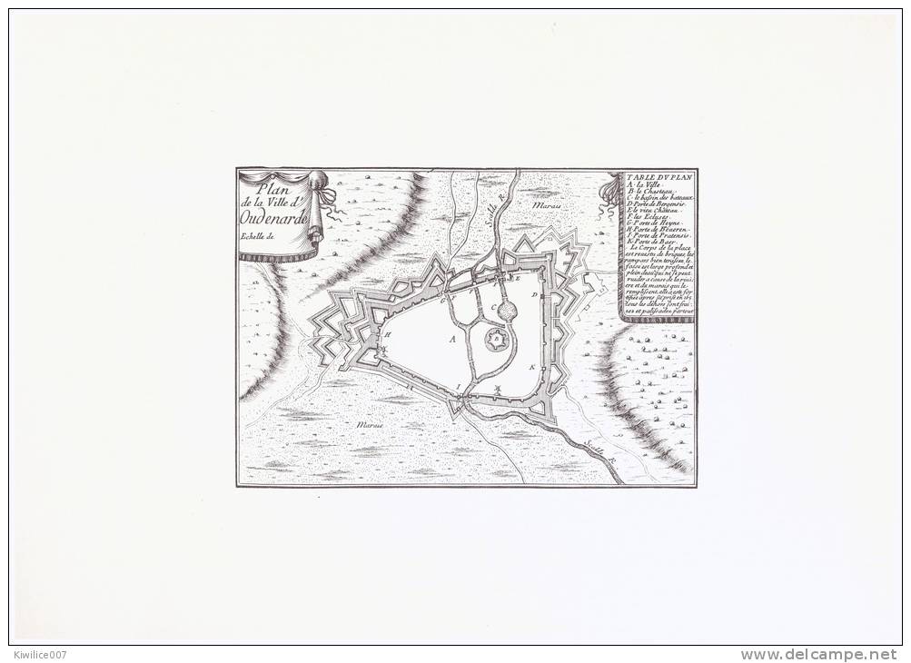 3 Plan  Carte Géographique OUDENAARDE  OUDENARDE  BELGIQUE  AUDENARDE - Autres & Non Classés