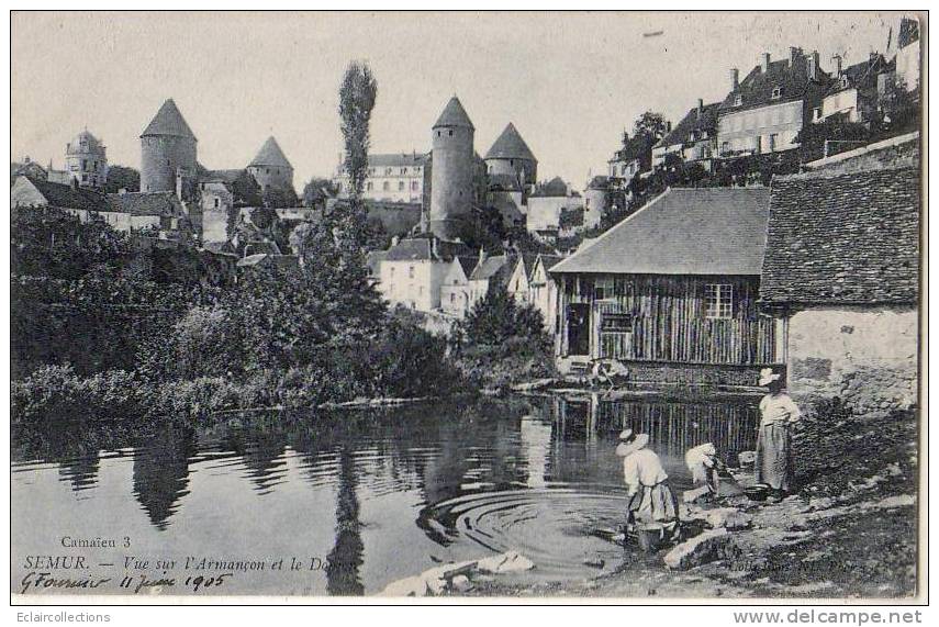 Semur    Laveuses  Lavandières Sur L'Armançon - Semur