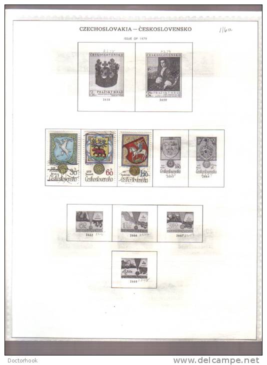 CZECHOSLOVAKIA    Collection Of  Mounted Mint And Used As Per Scan. ( 6 SCANS) - Collections, Lots & Séries