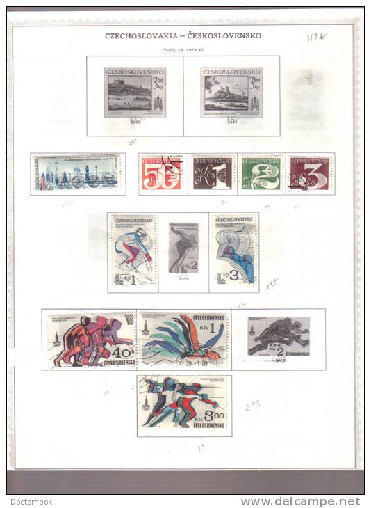 CZECHOSLOVAKIA    Collection Of  Mounted Mint And Used As Per Scan. ( 6 SCANS) - Collections, Lots & Séries