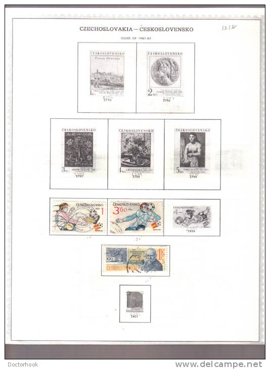 CZECHOSLOVAKIA    Collection Of  Mounted Mint And Used As Per Scan. ( 6 SCANS) - Collezioni & Lotti