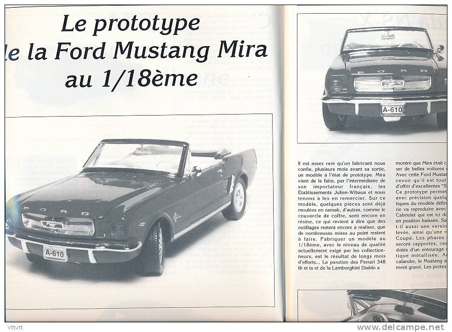 AUTOMOBILE MINIATURE, N° 94 (mars1992) : Lamborgini B-Burago, Ars, Mira, Kyosho, Solido, Lesney-Matchbox, Spot-On... - Zeitschriften