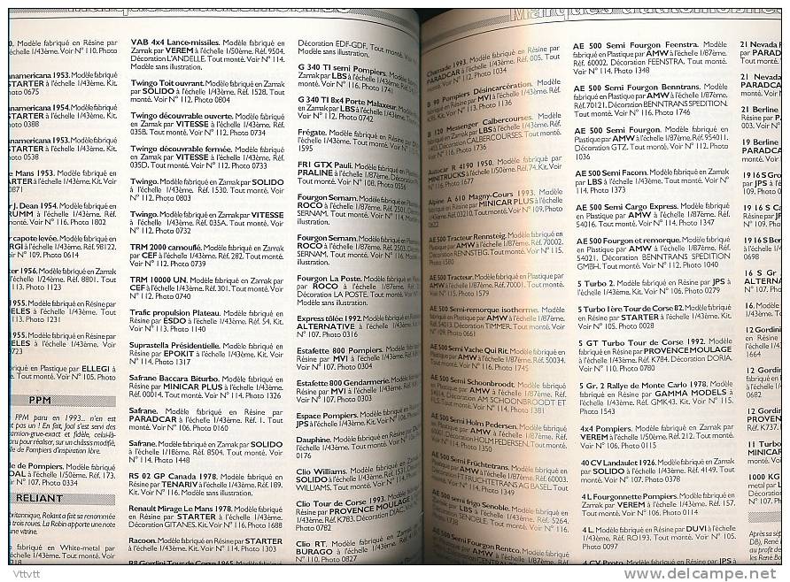 Rare AUTOMOBILE MINIATURE, Hors-Série Annuel (1993) : Classement Par Marques De Fabricants Et D'automobiles , 252 Pages - Zeitschriften