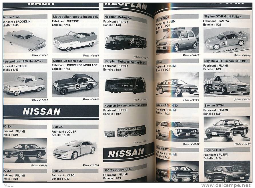 Rare AUTOMOBILE MINIATURE, Hors-Série Annuel (1993) : Classement par marques de fabricants et d'automobiles , 252 pages