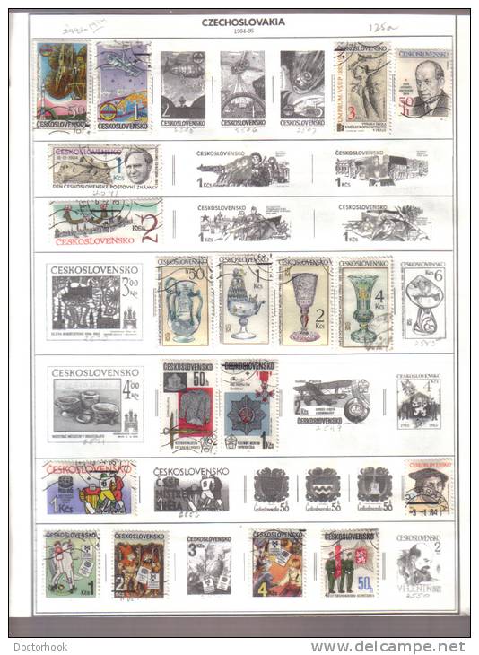 CZECHOSLOVAKIA    Collection Of  Mounted Mint And Used As Per Scan. (4 SCANS) - Collections, Lots & Séries