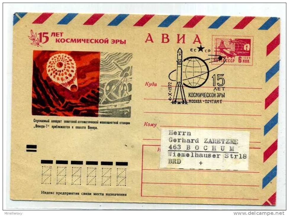 ESPACE / COSMOS / FUSEE / ENTIER POSTAL URSS  RUSSIE / STATIONERY - Russie & URSS