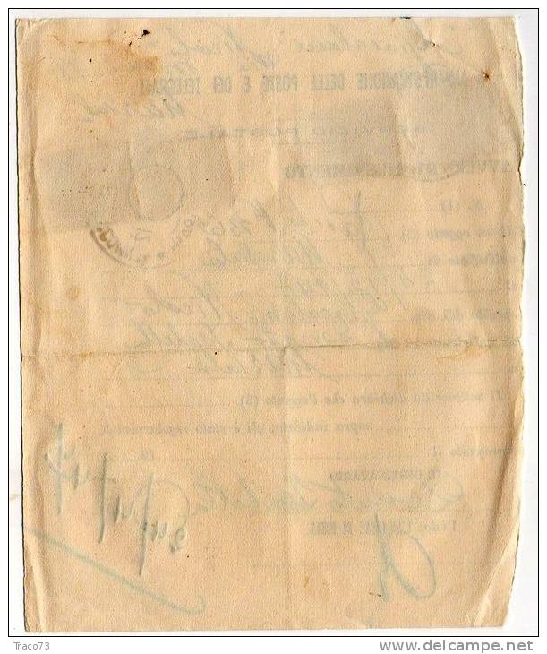 TRAPANI  /  MARSALA   24.4.1947  - AVVISO  - Democratica Multipli Lire 1 X 4 - 1946-60: Storia Postale