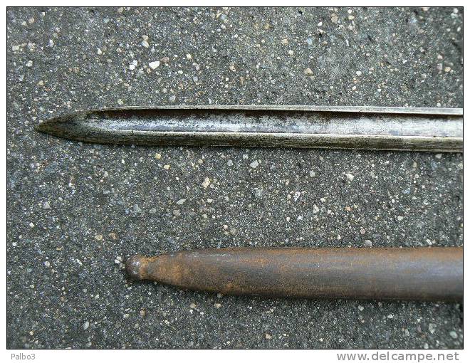 baio pour fusil ou mousqueton berthier  + fourreau ww1 baionnette bayonet