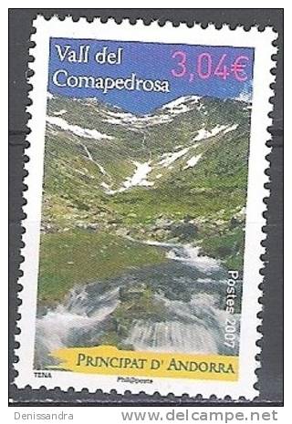 Andorre Français 2007 Michel 666 Neuf ** Cote (2008) 10.00 Euro Vallée Du Comapedrosa - Ungebraucht