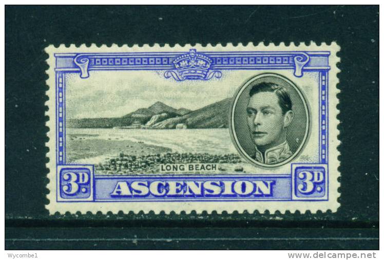 ASCENSION - 1938 George VI 3d Mounted Mint - Ascension