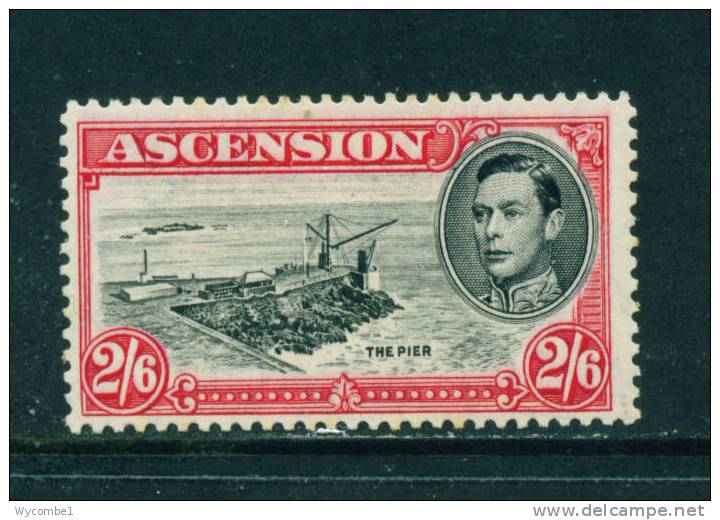 ASCENSION - 1938 George VI  2s6d Mounted Mint 2 - Ascension