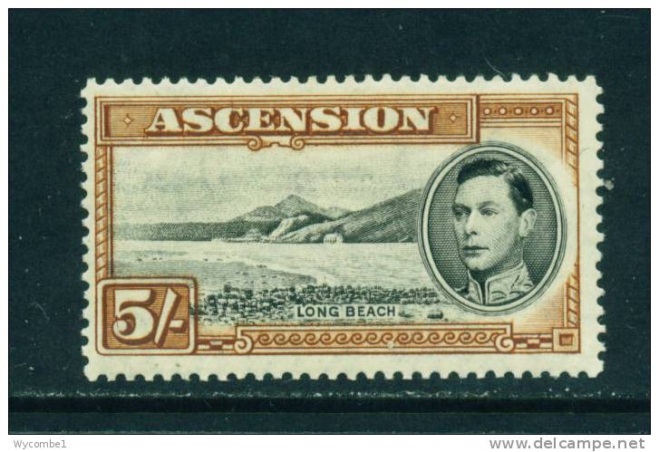 ASCENSION - 1938 George VI  5s Mounted Mint 1 - Ascensione