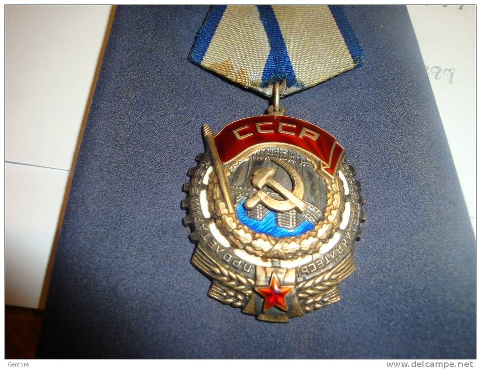 RUSSIA Order Of The Red Banner Of Labour Size 49x39mm Number On The Reserve Is 1927992 Perfect Condition 3  Photo - Russia