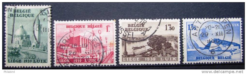 BELGIQUE            N°  484/487           OBLITERE - Used Stamps