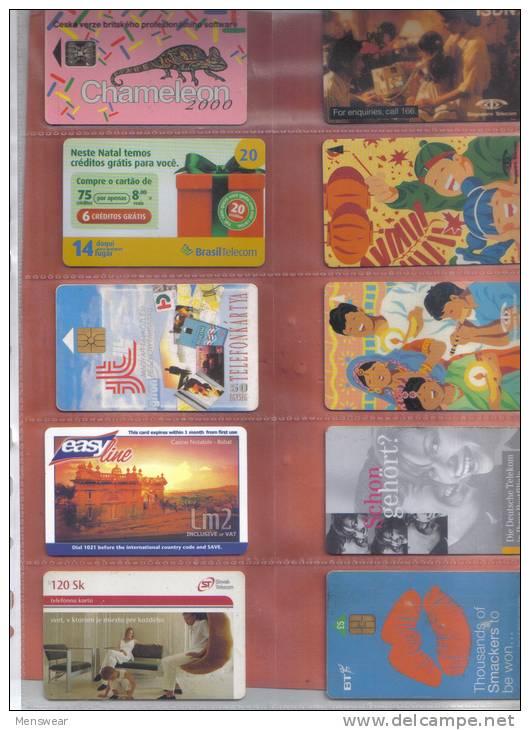 COLLECTION OF 10 PHONECARDS  /  BARGAIN /  USED - Colecciones