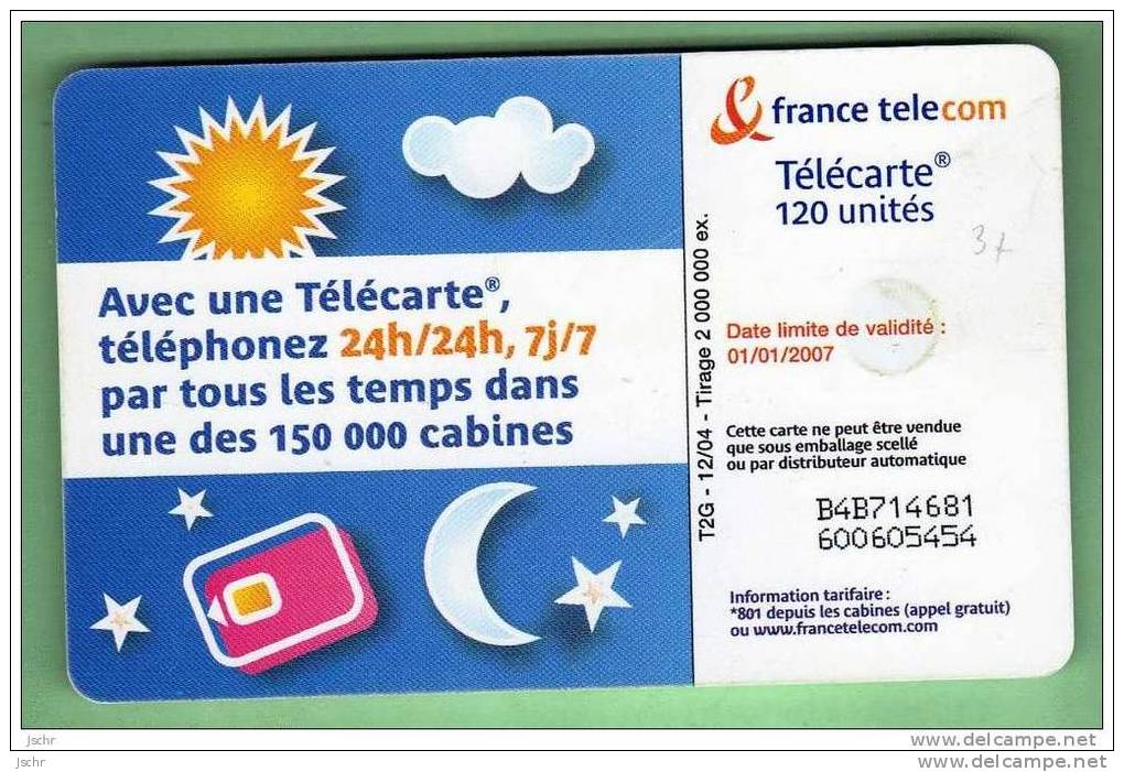 F1337B Mode D´emploi "femme"verso-2 *** 12/04 *** GEM-1 *** Les Scans Representent La Carte En Vente *** (3087)TN - 2004