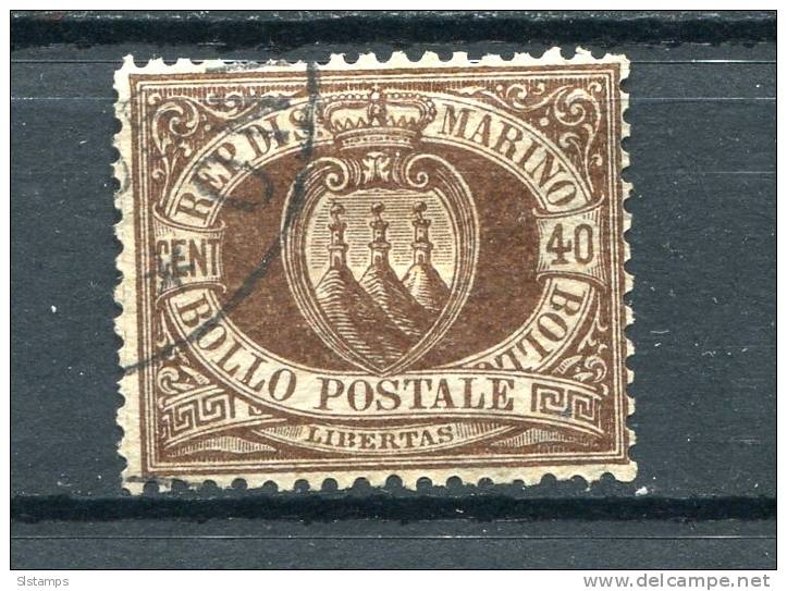 San Marino 1892 Sc 18 Used - Usados