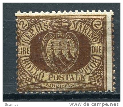 San Marino 1892 Sc 23 Unused CV  $110.00 - Neufs