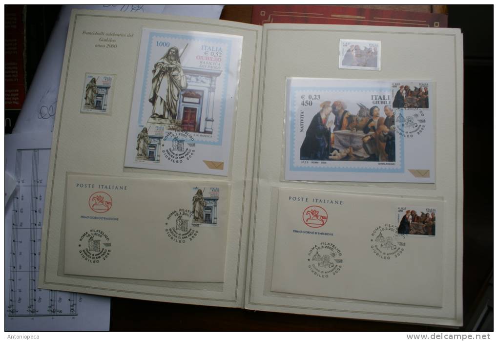 ITALY 2000 - FOLDER "GIUBILEO DEL 2000"  JUBILEE  2000, IN ORIGINAL FOLDER - Paquetes De Presentación