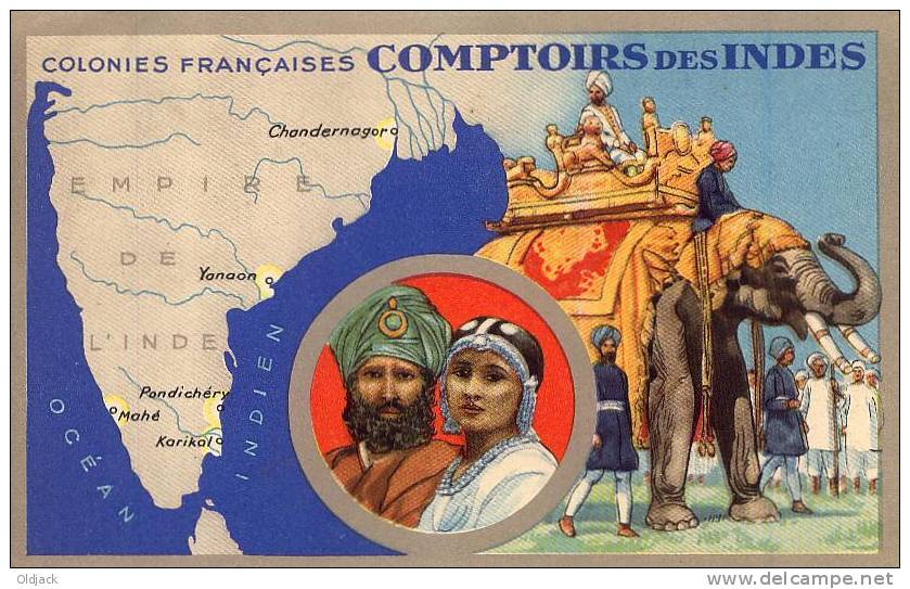 Colonies Françaises COMPTOIRS DES INDES - India