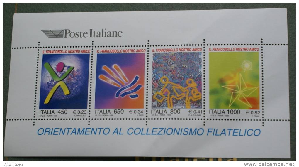 ITALY 1999 -  SHEET ORIENTAMENTO AL COLLEZIONISMO  MNH** - Blokken & Velletjes