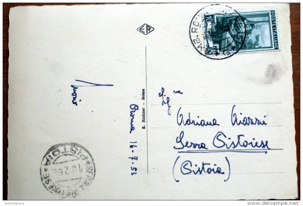 CARTOLINA ROMA SPARITA 1953 VIAGGIATA - Colecciones & Lotes