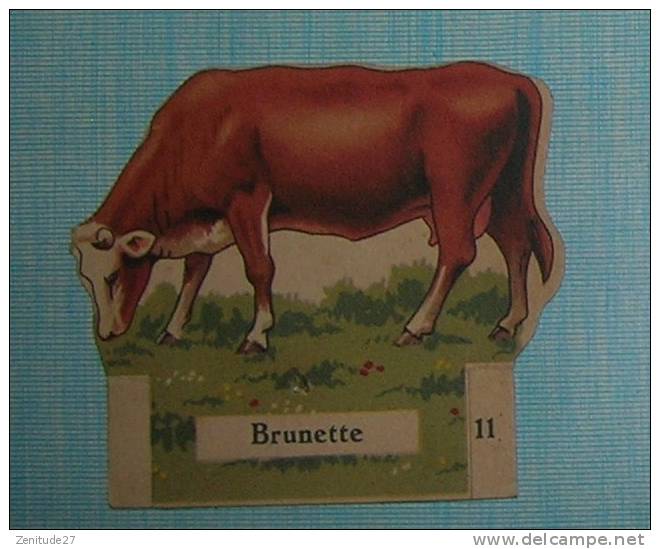 Découpis " La Vache Serieuse " Le Petit Grosjean - Theme La Ferme - BRUNETTE N°11 - Tiere