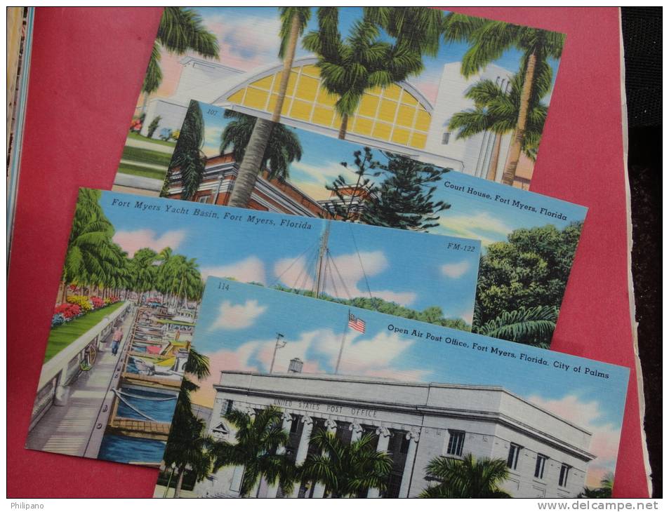 4 Different View Linen  FL - Florida > Fort Myers   Not Mailed        Ref 740 - Fort Myers