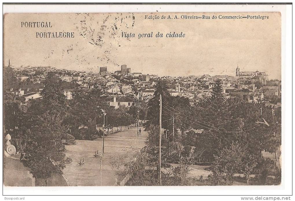 Portalegre - Vista Geral Da Cidade - Edição De A. D´Oliveira - Portalegre