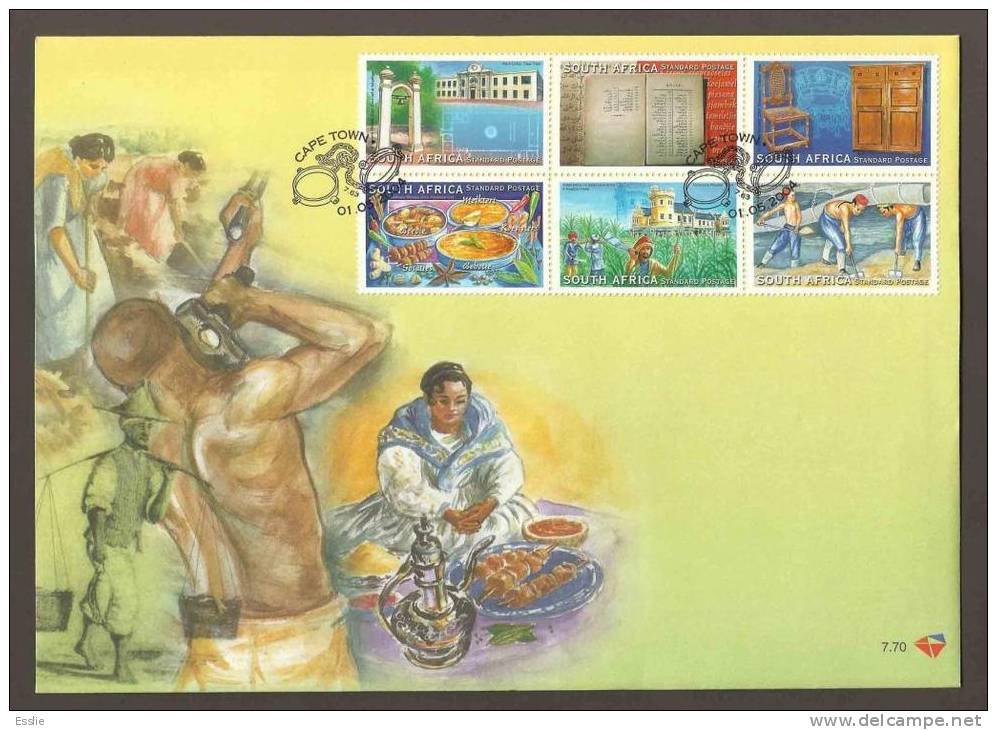 South Africa RSA FDC 7.70 2004 - The Legacy Of Slaves - Covers & Documents