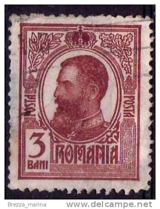 ROMANIA - Usato - 1909 - Re Carlo I - King  - 3 Bani - Used Stamps
