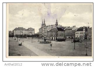 Iglua Jihlava Mit Straßenbahn Tramway Ortsmitte Sw Um 1930 - Boehmen Und Maehren