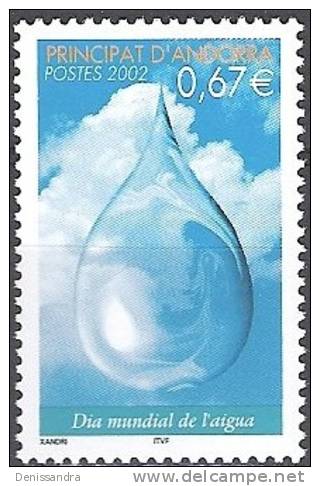 Andorre Français 2002 Michel 589 Neuf ** Cote (2008) 2.80 Euro Journée Mondiale De L'eau - Neufs