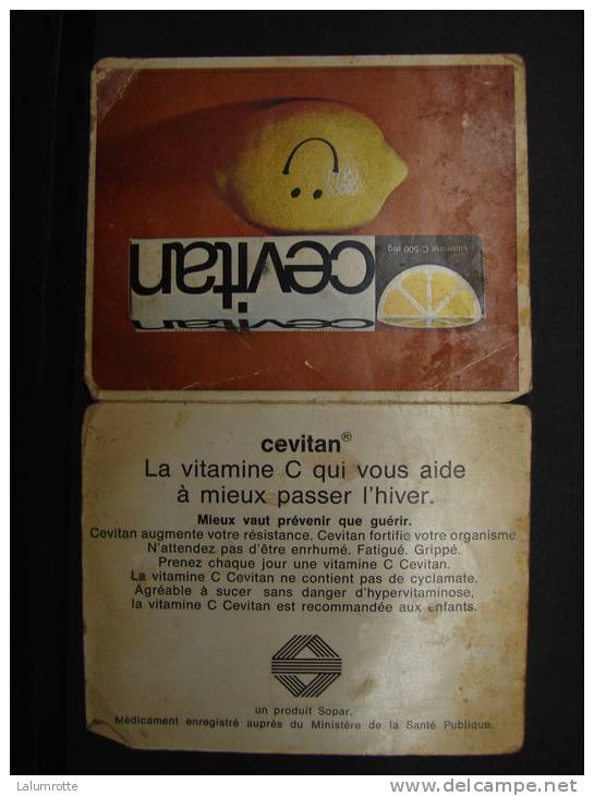 Calendrier. 4. Publicité Cevitan La Vitamine C. 1973 - Petit Format : 1971-80