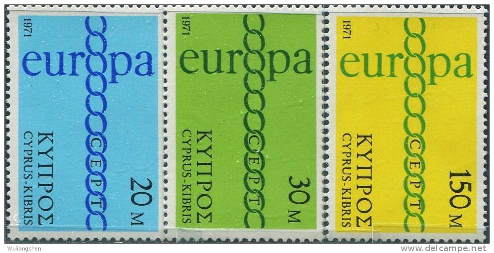 AX0281 Cyprus 1971 Europa Ring 2v MNH - 1971