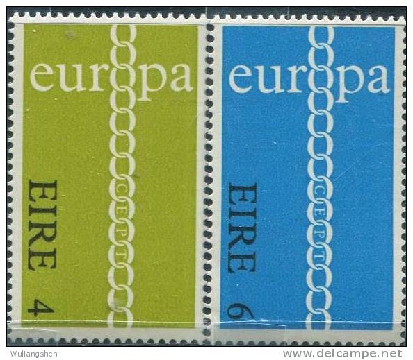 AX0289 Ireland 1971 Europa Ring 2v MNH - 1971