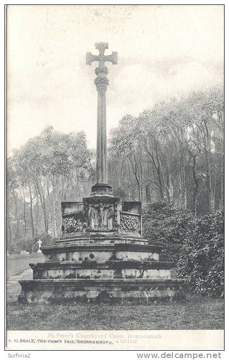 DOSET - BOURNEMOUTH - ST PETER'S CHURCHYARD CROSS 1906 DO383 - Bournemouth (hasta 1972)