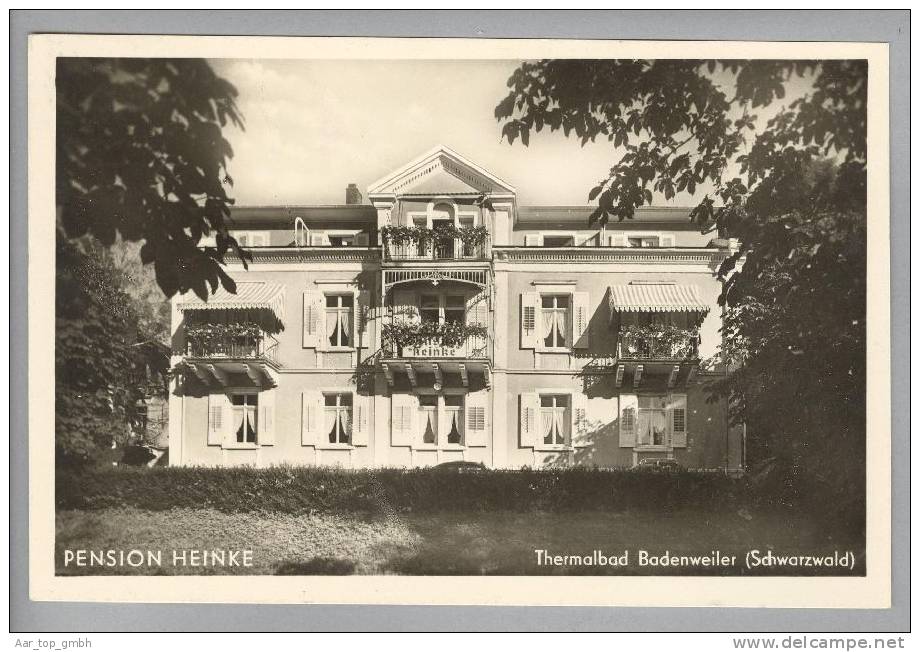 DE BW BADENWEILER Pension Heinke 1953-10-01 Foto Schmelzer - Badenweiler