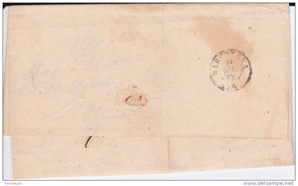 ESPAGNE - 1872 - LETTRE De MADRID Pour BARCELONA - Cartas & Documentos