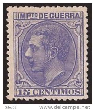 ESNE6-L4072TIG.España Spain Espagne ALFONSO  Xll.Impuesto  De Guerra.1879.(Ed NE 6) LUJO - Kriegssteuermarken